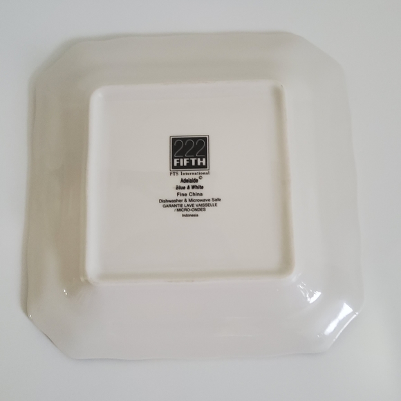 222 Fifth Adelaide Fine China Square Plate, set of two - Picture 5 of 5